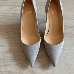 Women Christian Louboutin suede heels